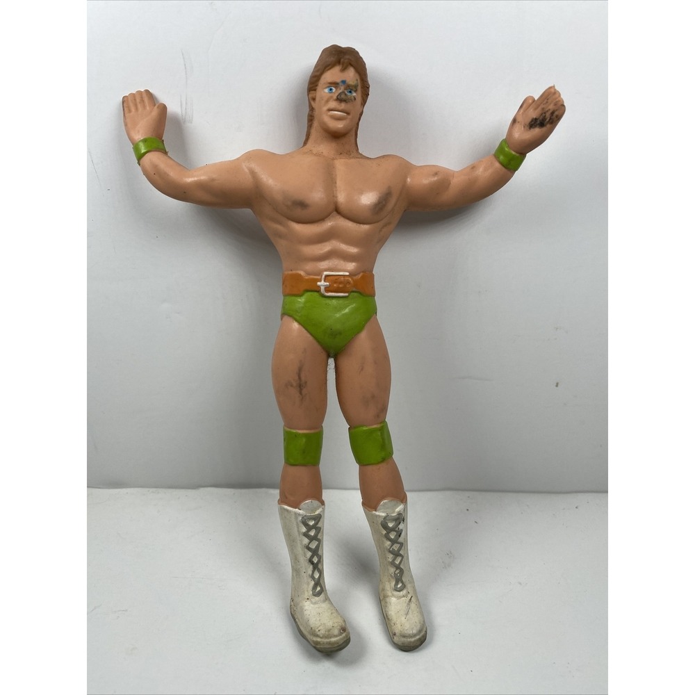 Lex Luger Bendies 1990 WCW Action Figure Vintage Just Toys‎ Bendable Wrestling